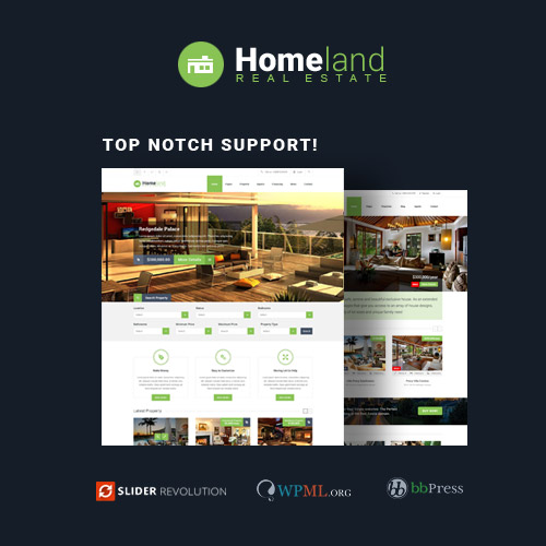 Homeland - Responsive Real Estate Theme for WordPress