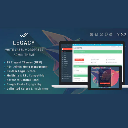 Legacy - White label WordPress Admin Theme