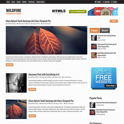 MyThemeShop Wildfire WordPress Theme