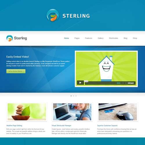 Sterling - Responsive Wordpress Theme